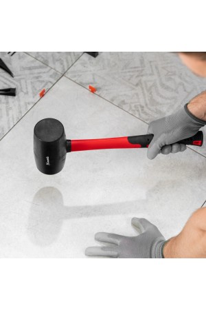 Киянка резиновая, 910 г, черная резина, фибергласовая рукоятка// Matrix