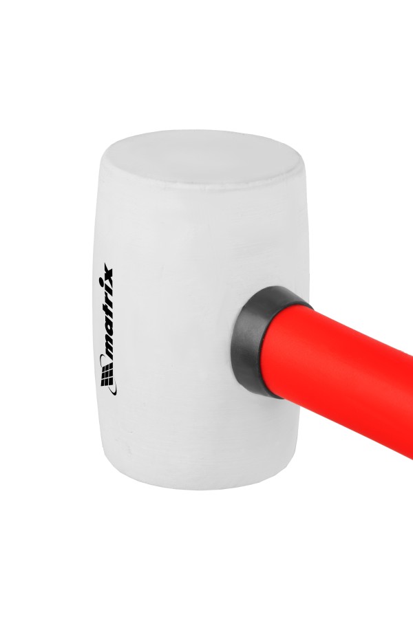 Киянка резиновая, 225 г, белая резина, фибергласовая рукоятка Matrix