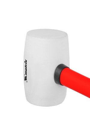 Киянка резиновая, 450 г, белая резина, фибергласовая рукоятка Matrix