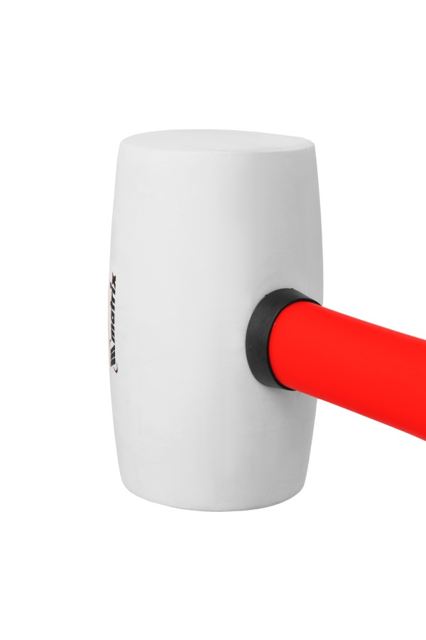 Киянка резиновая, 680 г, белая резина, фибергласовая рукоятка Matrix