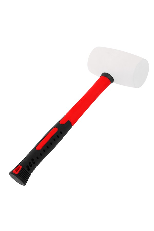 Киянка резиновая, 910 г, белая резина, фибергласовая рукоятка Matrix
