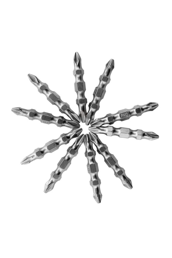 Бита двухсторонняя, PH2-PH2 х 45 мм, сталь S2, 10 шт. Gross