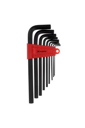 Набор ключей имбусовых HEX, 2.0-12 мм, CrV, 9 шт, удлиненные Matrix