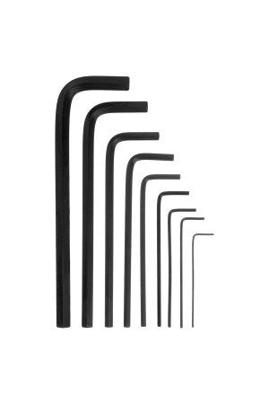 Набор ключей имбусовых HEX, 1.5-10 мм, CrV, 9 шт, удлиненные Matrix