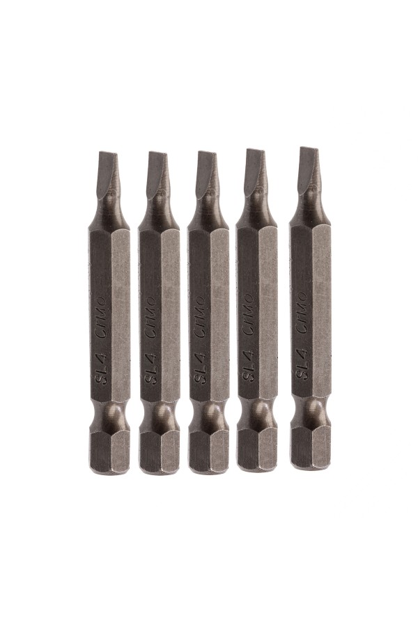 Бита SL4 x 50, сталь CrMo, 5 шт. Сибртех