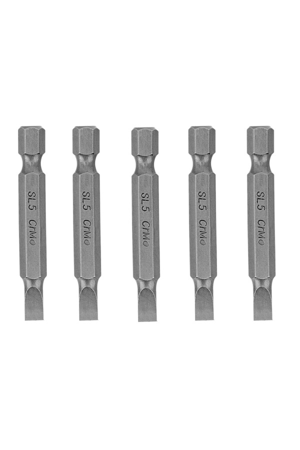 Бита SL5 x 50, сталь CrMo, 5 шт. Сибртех