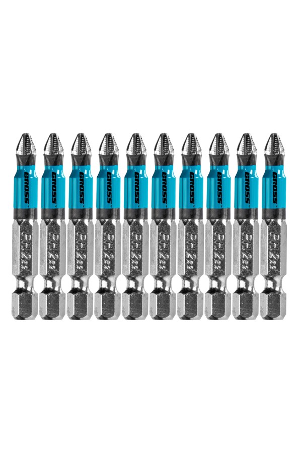 Бита PH2 х 50, сталь S2, 10 шт. Gross