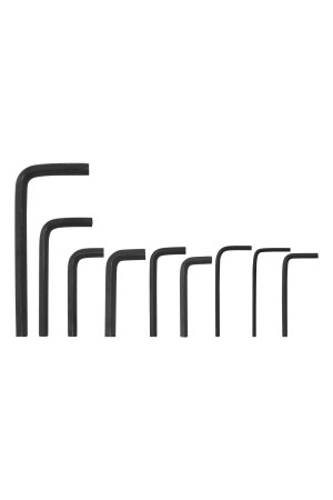 Набор ключей имбусовых HEX, 1.5-10 мм, CrV, 10 шт, оксидированные, на кольце Sparta