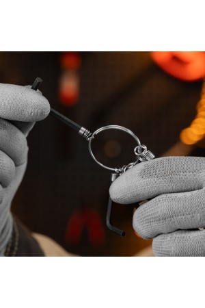 Набор ключей имбусовых HEX, 1.5-10 мм, CrV, 10 шт, оксидированные, на кольце Sparta