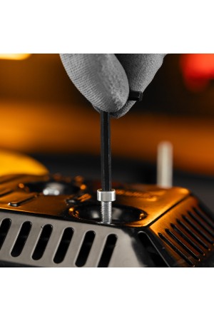 Набор ключей имбусовых HEX, 1.5-10 мм, CrV, 10 шт, оксидированные, на кольце Sparta