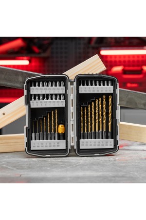 Набор бит и сверл, магнитный адаптер, CrV, пластиковый кейс, 40 шт. Matrix