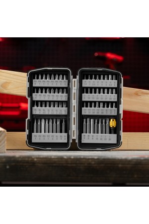 Набор бит, магнитный адаптер, CrV, пластиковый кейс, 64 шт. Matrix