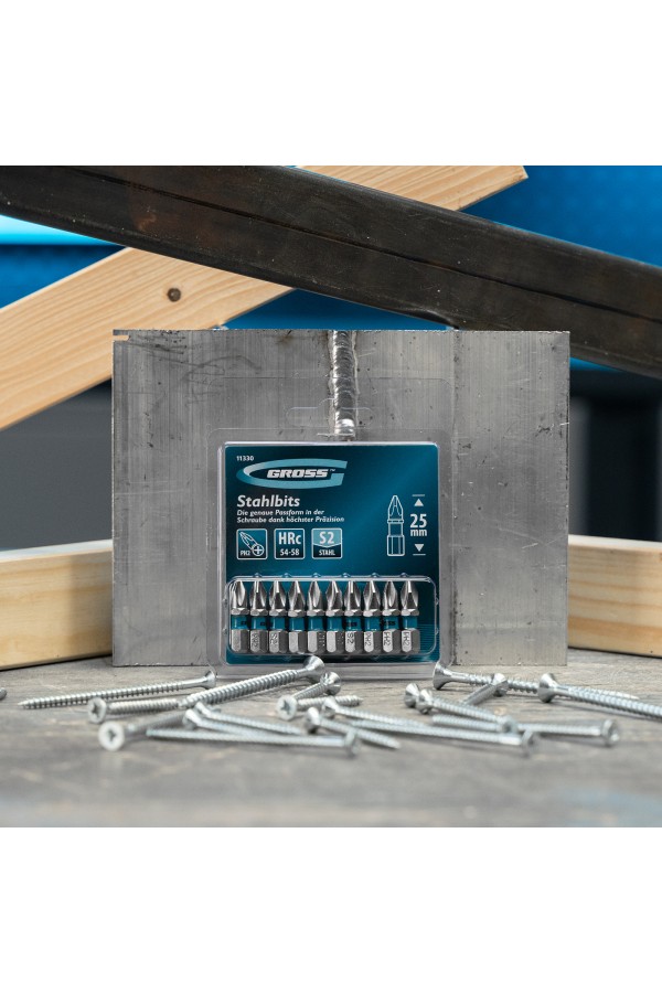 Бита РН2 х 25, сталь S2, 10 шт. Gross