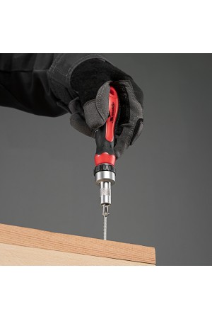 Отвертка реверсивная с набором бит и насадок торцевых, CrV, 1/4, 16 шт Matrix