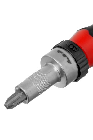 Отвертка реверсивная с набором бит и насадок торцевых, CrV, 1/4, 16 шт Matrix