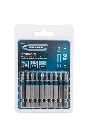 Бита РН1 х 50, сталь S2, 10 шт. Gross