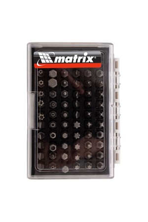 Набор бит с магнитным держателем, CrV, 61 шт. Matrix