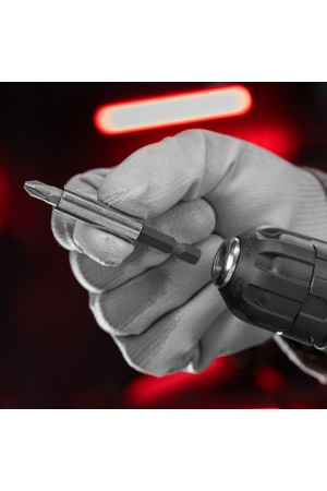 Набор бит, магнитный адаптер для бит, сталь 45Х, 7 предметов, пластиковый кейс Matrix