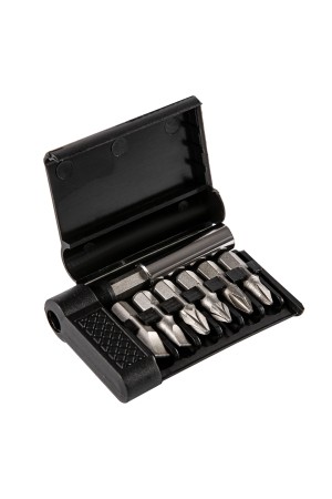 Набор бит, магнитный адаптер для бит, сталь 45Х, 7 предметов, пластиковый кейс Sparta