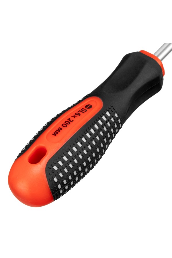 Отвертка Fusion, SL6 х 200 мм, CrV, трехкомпонентная рукоятка 