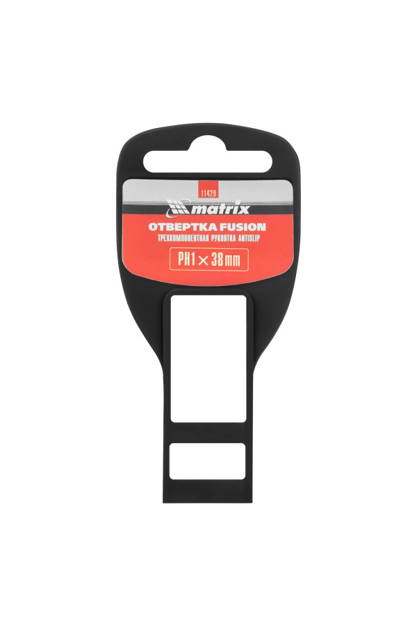 Отвертка Fusion, PH1 х 38 мм, CrV, трехкомпонентная рукоятка 