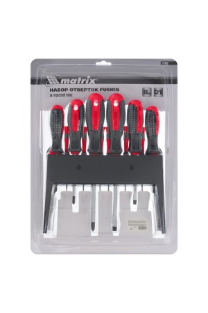Набор отверток Fusion на подвесной полке 18 шт, CrV Matrix