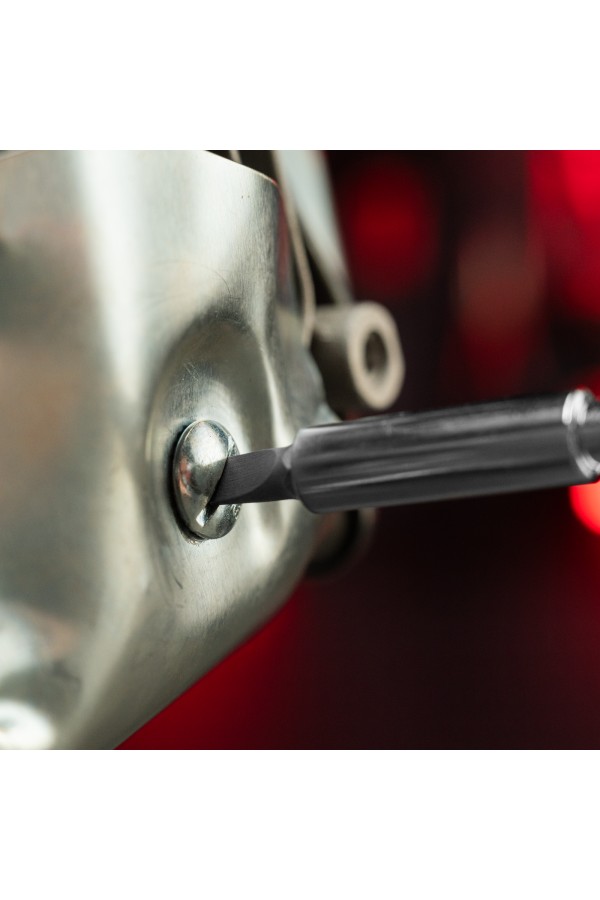 Отвертка с набором бит, 11 шт, Fusion, CrV, трехкомпонентная рукоятка 