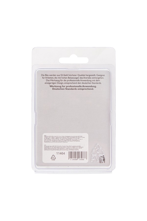 Бита HEX 5 х 50, сталь S2, 10 шт. Gross