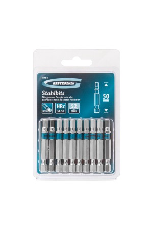 Бита HEX 5 х 50, сталь S2, 10 шт. Gross