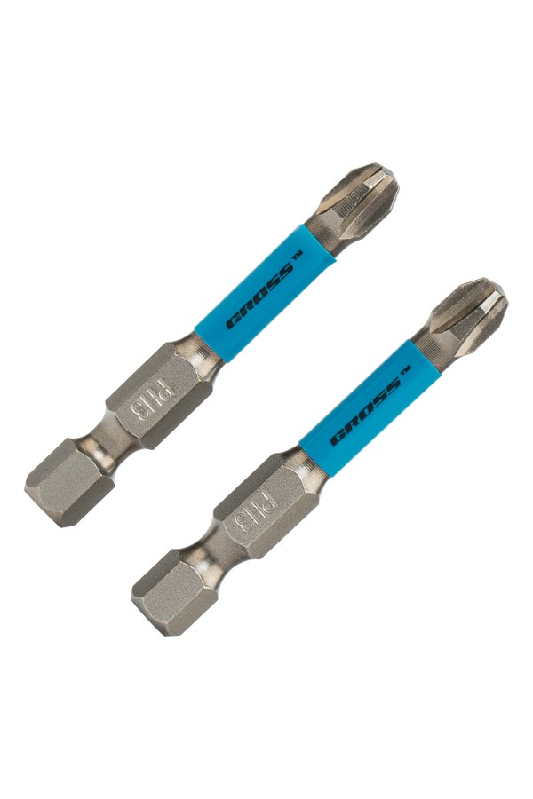 Бита торсионная PH3 x 50 мм, для ударных шуруповертов, 2 шт. Gross