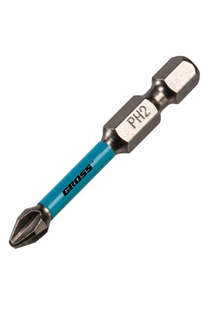 Бита торсионная PH2 x 50 мм, для ударных шуруповертов, 5 шт. Gross