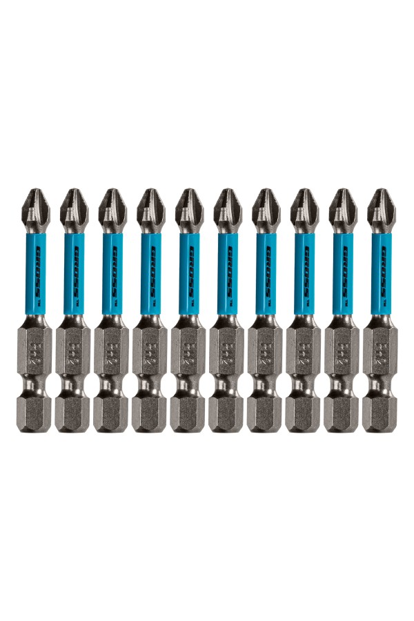 Бита торсионная PH2 x 50 мм, для ударных шуруповертов, 10 шт. Gross