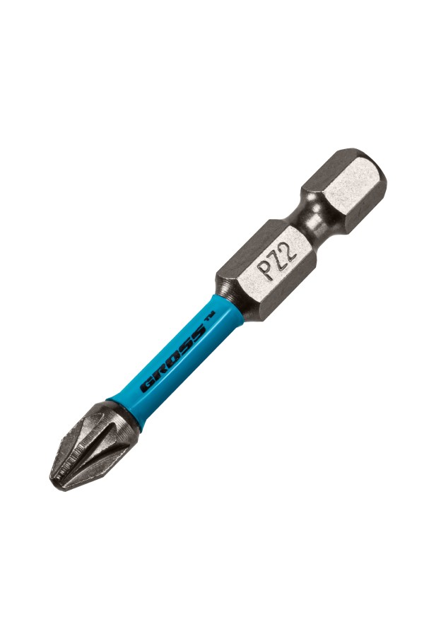 Бита торсионная PZ2 x 50 мм, для ударных шуруповертов, 10 шт. Gross