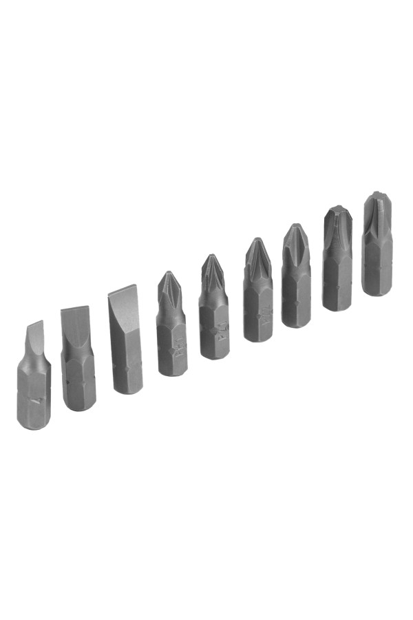 Отвертка реверсивная, набор бит, 10 шт, CrV Sparta