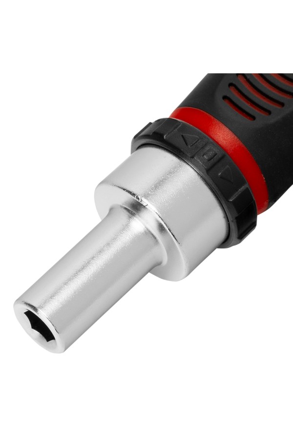 Отвертка реверсивная, набор бит, 11 шт, CrV Matrix