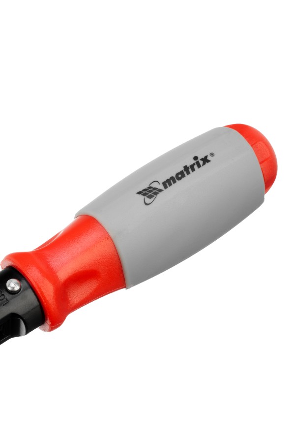Отвертка реверсивная, поворотная головка, набор бит, CrV, 6 шт Matrix