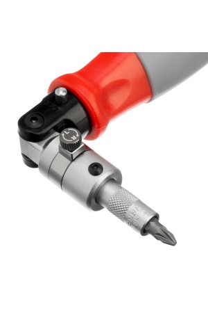 Отвертка реверсивная, поворотная головка, набор бит, CrV, 6 шт Matrix