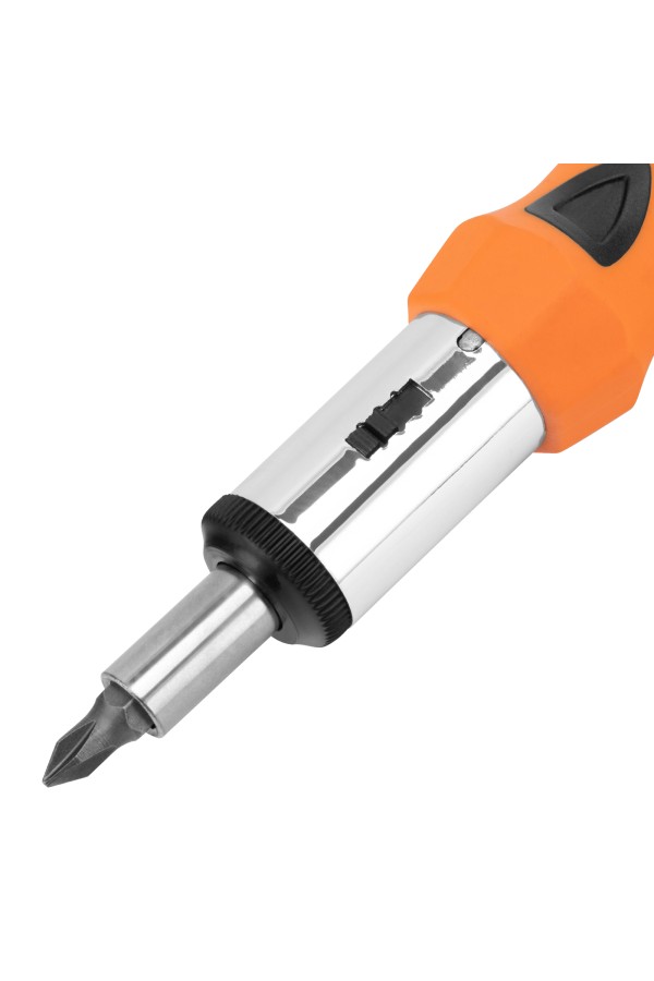 Отвертка реверсивная, биты, головки торцевые, 14 шт, Sparta