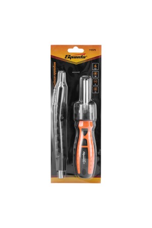 Отвертка телескопическая, набор бит, гибкий привод, 8 шт, Sparta