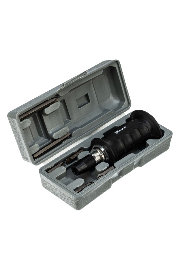 Отвертка ударно-поворотная 1/2, набор бит, 6 шт, черная ручка Профи, пластиковый бокс Matrix