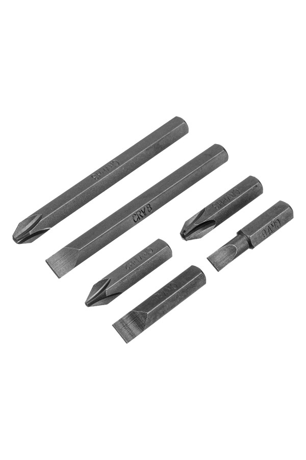 Отвертка ударно-поворотная 1/2, набор бит, 6 шт, черная ручка Профи, пластиковый бокс Matrix