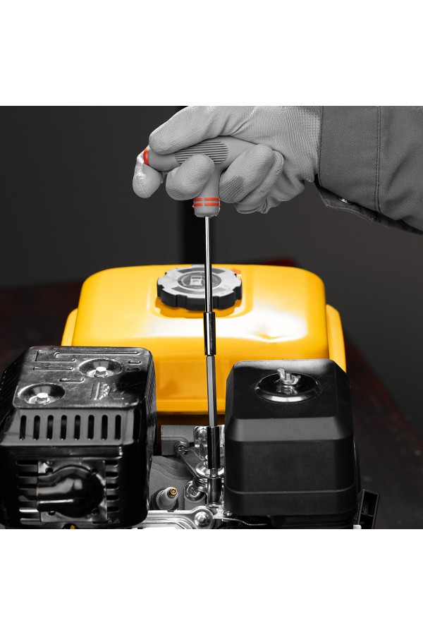 Отвертка с Т-образной эргономичной ручкой и набором насадок, 36 шт, CrV, пластиковый бокс Matrix