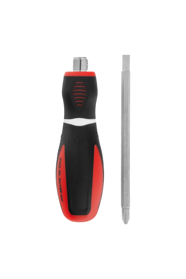 Отвертка комбинированная, SL6/PH2, CrV, двухкомпонентная рукоятка Matrix