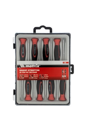 Набор отверток для точных работ универсальный, 8 шт, Crv Matrix