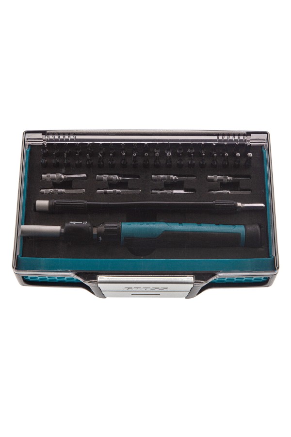 Отвертка с набором бит и торцевых головок для точных работ, гибкий привод, 48 шт, CrMo Gross