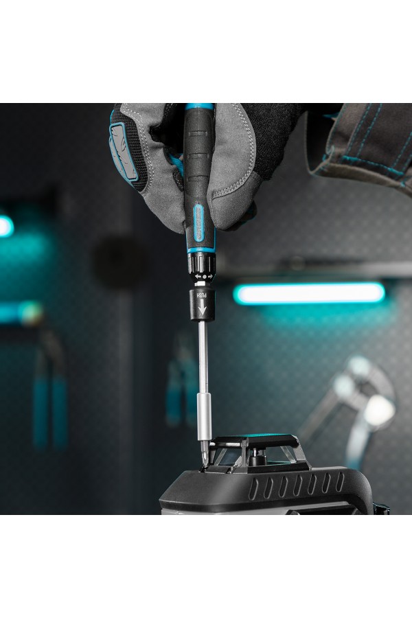 Отвертка с набором бит и торцевых головок для точных работ, гибкий привод, 48 шт, CrMo Gross