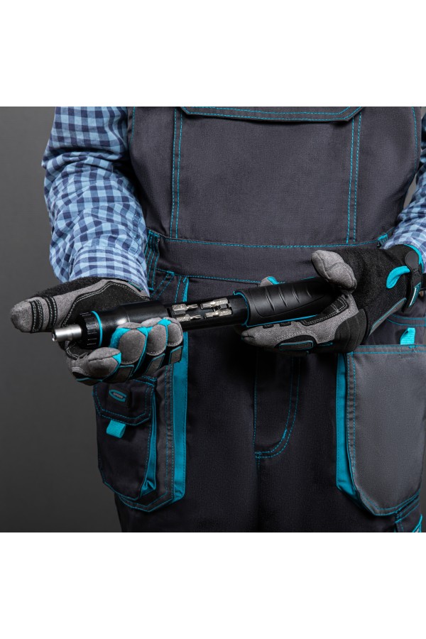 Отвертка реверсивная с револьверным механизмом, 11 шт, сталь S2 Gross