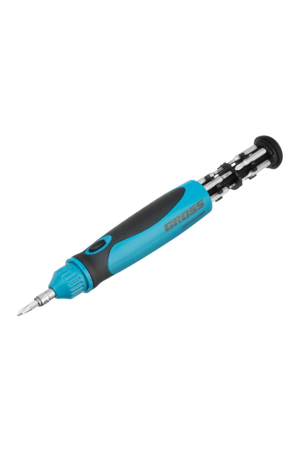 Отвертка реверсивная, механизм SmartPush mini 11 шт, CrMo Gross