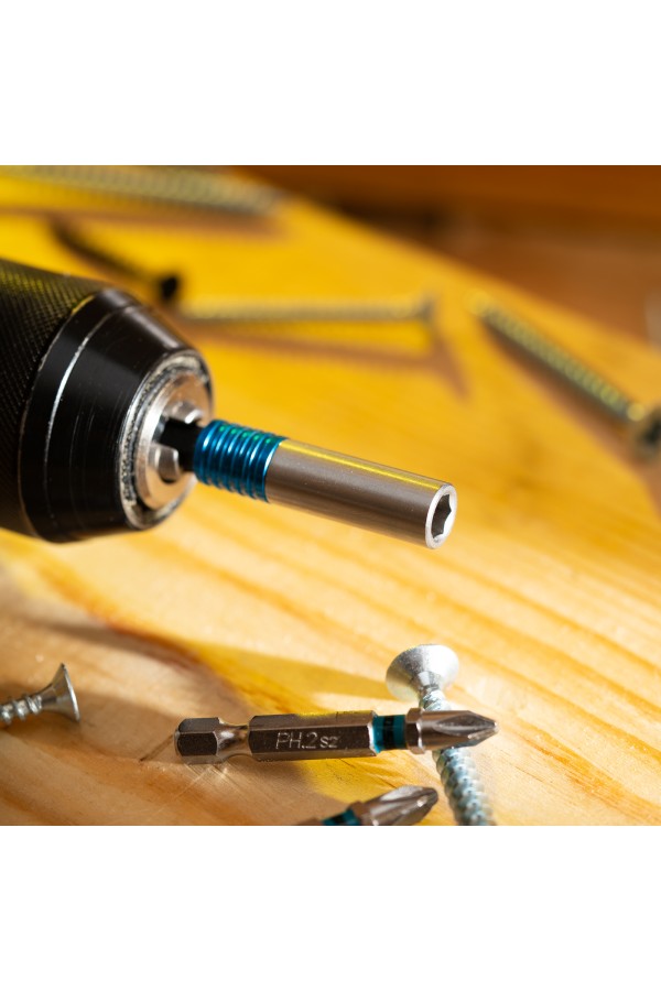 Адаптер для бит с двойным держателем и магнитом, 65 мм, 1/4 Gross