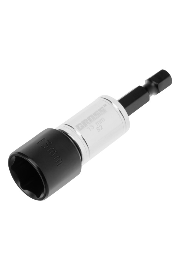 Бита с торцевой головкой, магнит. Nut-Driver, 13 мм, S2 Gross